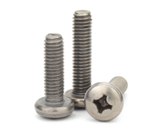 m2 -m12 x12 / 10 / 8 / 6 cross round head screw TA1 pure titanium screw&nut